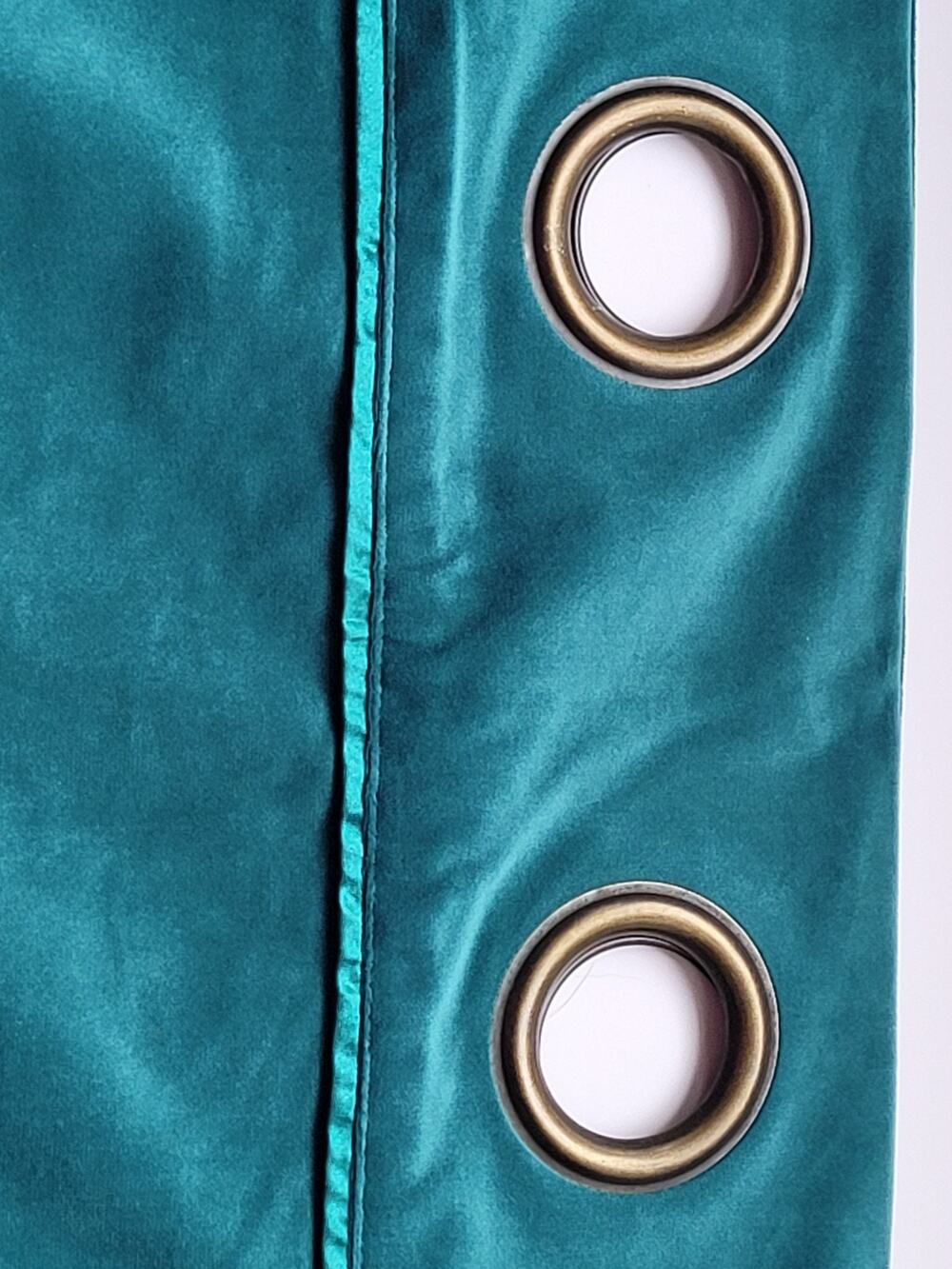 Pier1 Imports Spruce Teal Textured Opaque Grommet Curtain Panel 50x84